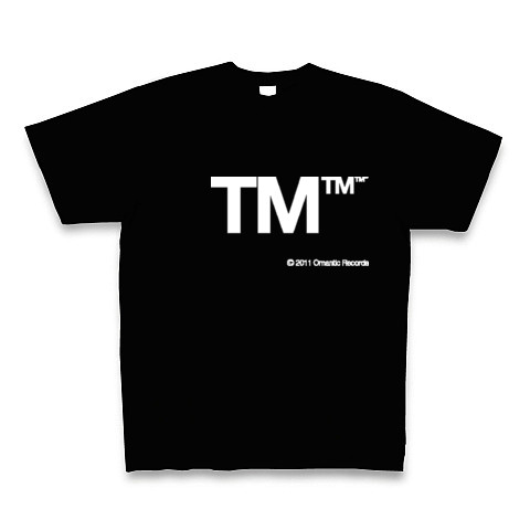 TM (White)｜Tシャツ Pure Color Print｜ブラック