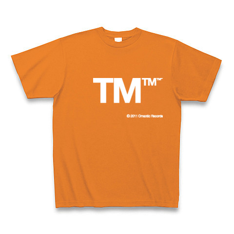 TM (White)｜Tシャツ Pure Color Print｜オレンジ