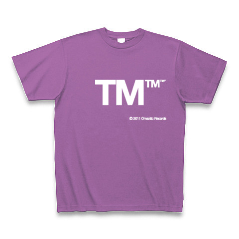 TM (White)｜Tシャツ Pure Color Print｜ラベンダー