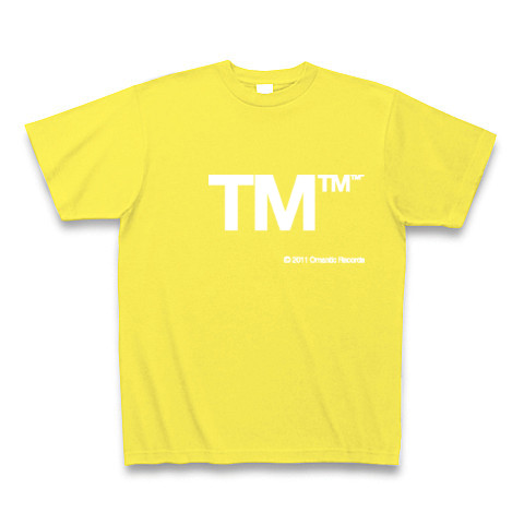 TM (White)｜Tシャツ Pure Color Print｜イエロー