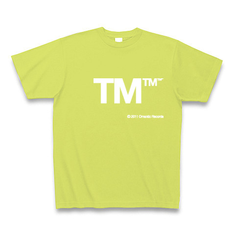 TM (White)｜Tシャツ Pure Color Print｜ライトグリーン