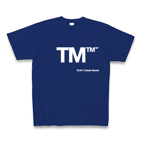 TM (White)｜Tシャツ Pure Color Print｜ロイヤルブルー