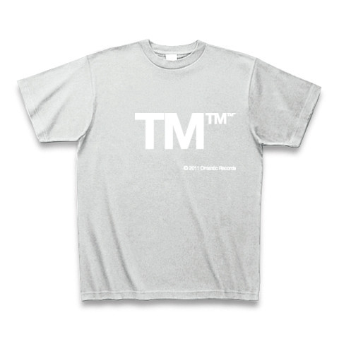 TM (White)｜Tシャツ Pure Color Print｜アッシュ