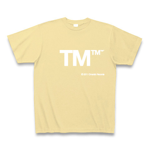 TM (White)｜Tシャツ Pure Color Print｜ナチュラル