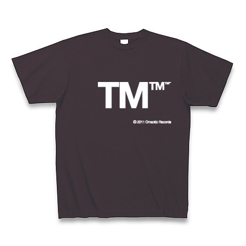 TM (White)｜Tシャツ Pure Color Print｜チャコール