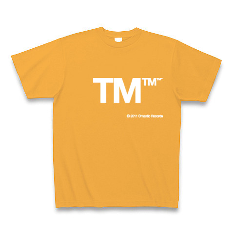 TM (White)｜Tシャツ Pure Color Print｜コーラルオレンジ