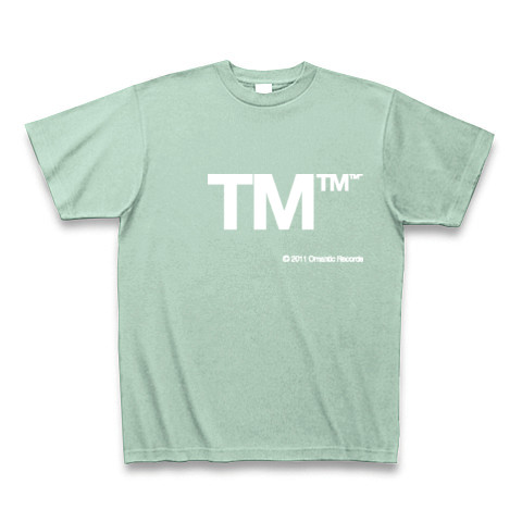 TM (White)｜Tシャツ Pure Color Print｜アイスグリーン