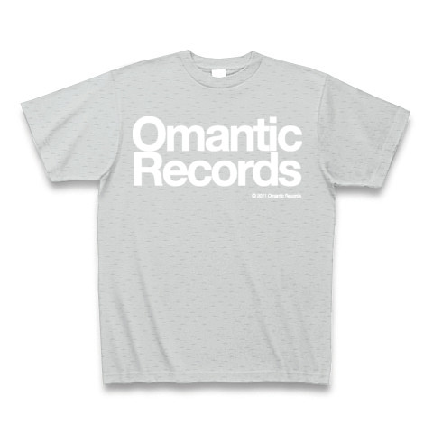 Omantic Records(W)｜Tシャツ Pure Color Print｜グレー