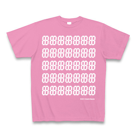 LED DEGITAL12seg7*5｜Tシャツ Pure Color Print｜ピンク
