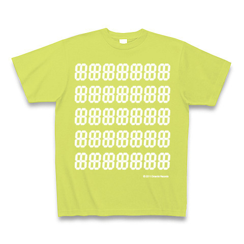 LED DEGITAL12seg7*5｜Tシャツ Pure Color Print｜ライトグリーン