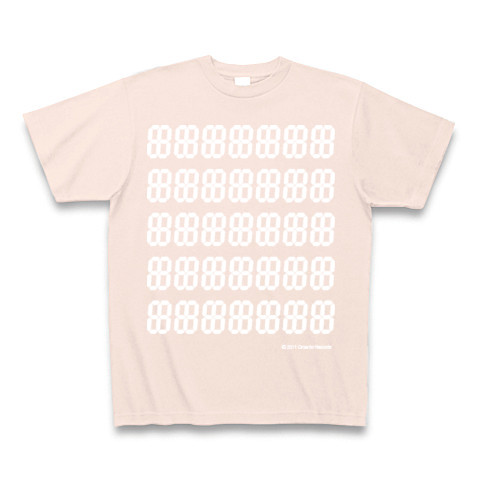 LED DEGITAL12seg7*5｜Tシャツ Pure Color Print｜ライトピンク