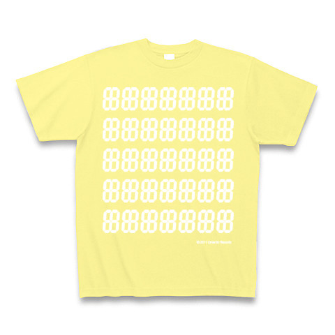 LED DEGITAL12seg7*5｜Tシャツ Pure Color Print｜ライトイエロー