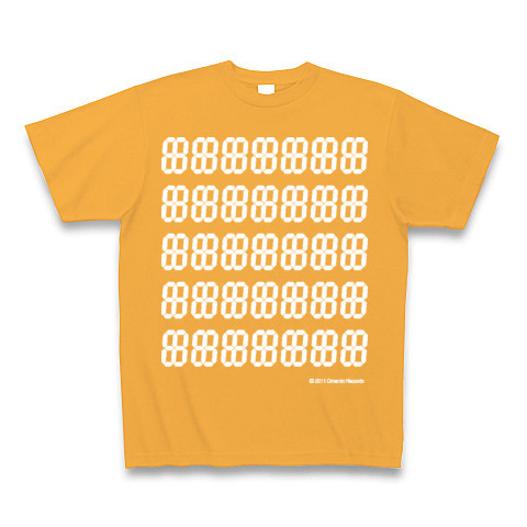 LED DEGITAL12seg7*5｜Tシャツ Pure Color Print｜コーラルオレンジ