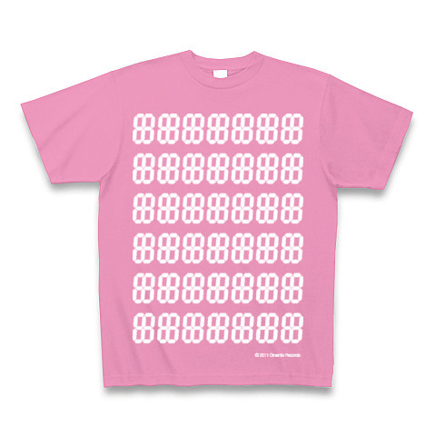 LED DEGITAL12seg7*6｜Tシャツ Pure Color Print｜ピンク
