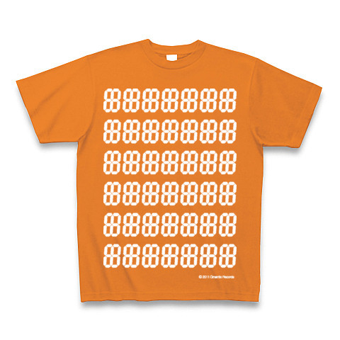LED DEGITAL12seg7*6｜Tシャツ Pure Color Print｜オレンジ