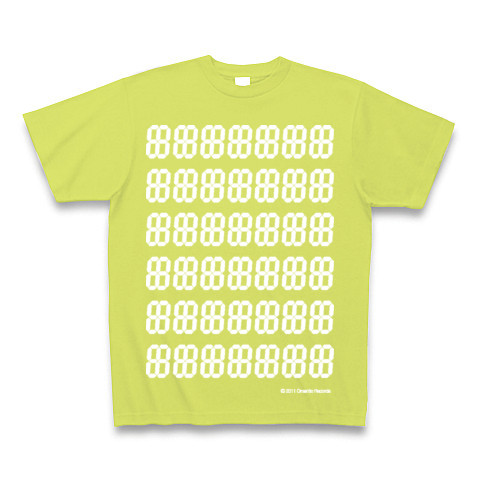 LED DEGITAL12seg7*6｜Tシャツ Pure Color Print｜ライトグリーン
