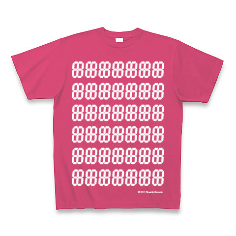 LED DEGITAL12seg7*6｜Tシャツ Pure Color Print｜ホットピンク