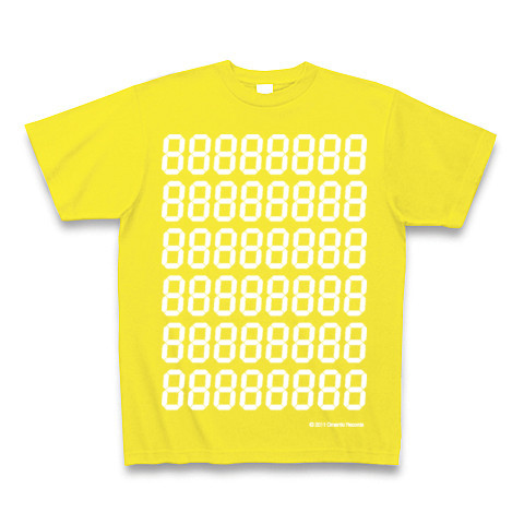 LED DEGITAL7seg7*6｜Tシャツ Pure Color Print｜デイジー