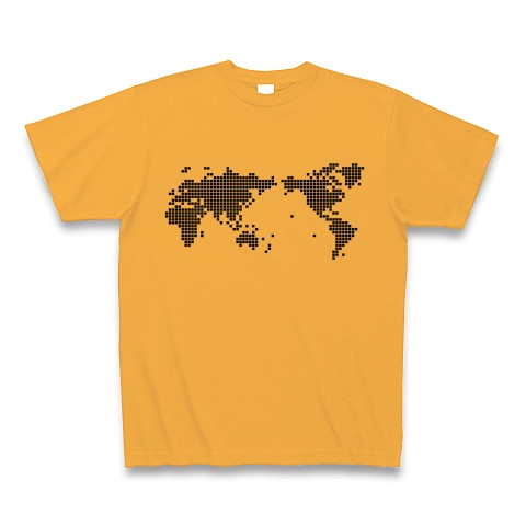 pixel world｜Tシャツ｜コーラルオレンジ