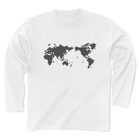 pixel world｜長袖Tシャツ｜ホワイト
