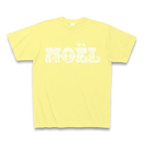 Noel｜Tシャツ Pure Color Print｜ライトイエロー