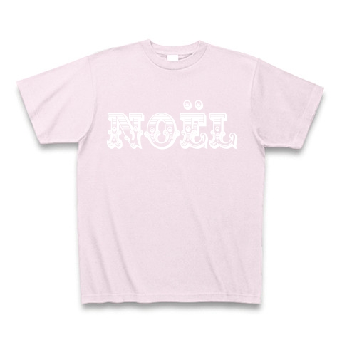 Noel｜Tシャツ Pure Color Print｜ピーチ