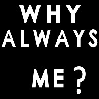 WHY ALWAYS ME?｜長袖Tシャツ Pure Color Print｜ロイヤルブルー