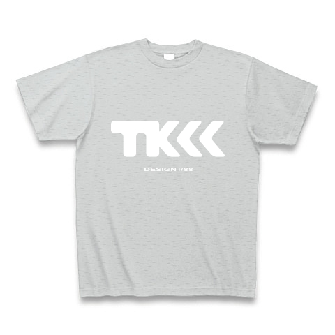 TK design ロゴTシャツ　type tk ｜Tシャツ Pure Color Print｜グレー