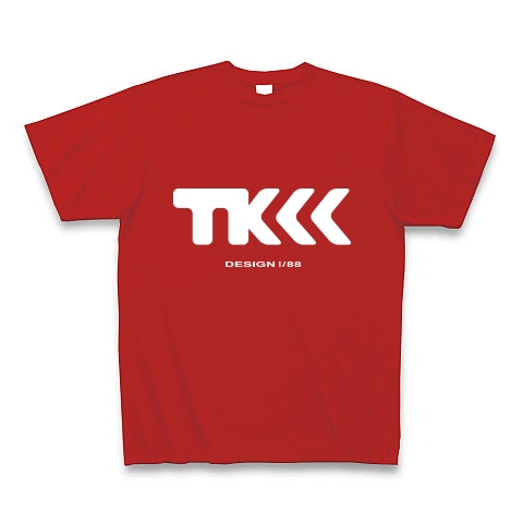 TK design ロゴTシャツ　type tk ｜Tシャツ Pure Color Print｜レッド