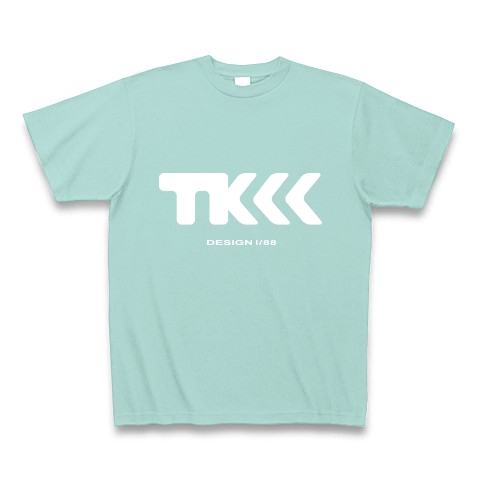 TK design ロゴTシャツ　type tk ｜Tシャツ Pure Color Print｜アクア