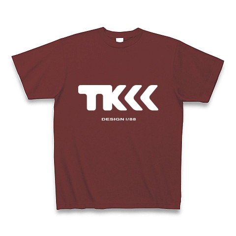 TK design ロゴTシャツ　type tk ｜Tシャツ Pure Color Print｜バーガンディ
