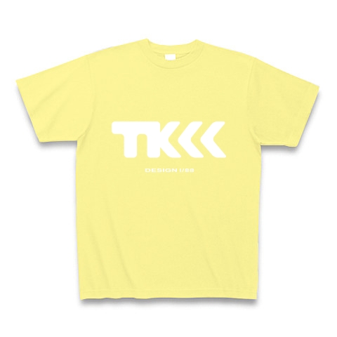 TK design ロゴTシャツ　type tk ｜Tシャツ Pure Color Print｜ライトイエロー