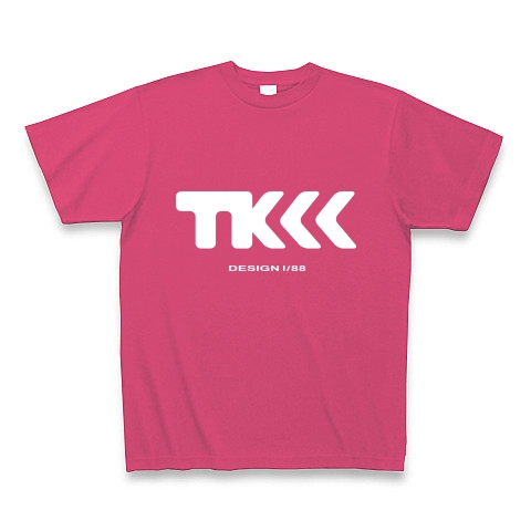 TK design ロゴTシャツ　type tk ｜Tシャツ Pure Color Print｜ホットピンク