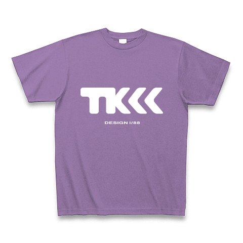 TK design ロゴTシャツ　type tk ｜Tシャツ Pure Color Print｜ライトパープル
