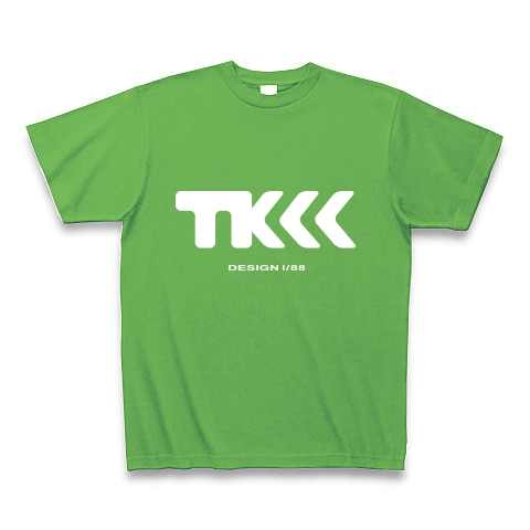 TK design ロゴTシャツ　type tk ｜Tシャツ Pure Color Print｜ブライトグリーン