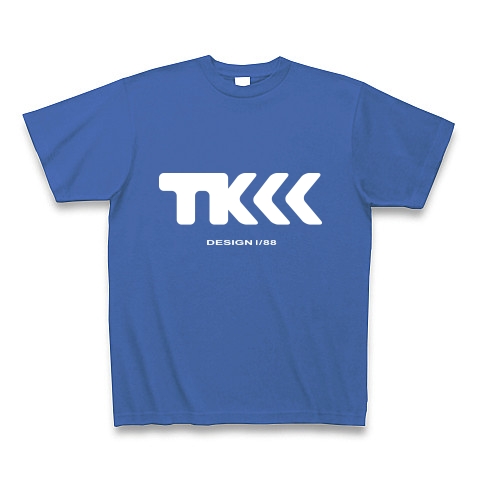 TK design ロゴTシャツ　type tk ｜Tシャツ Pure Color Print｜ミディアムブルー