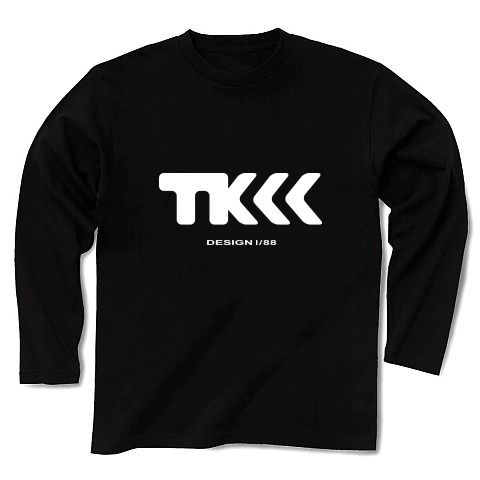 TK design ロゴTシャツ　type tk ｜長袖Tシャツ Pure Color Print｜ブラック