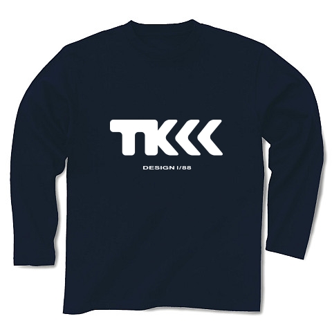 TK design ロゴTシャツ　type tk ｜長袖Tシャツ Pure Color Print｜ネイビー