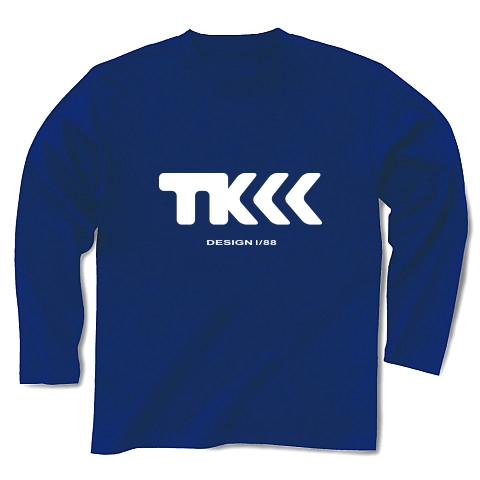 TK design ロゴTシャツ　type tk ｜長袖Tシャツ Pure Color Print｜ロイヤルブルー
