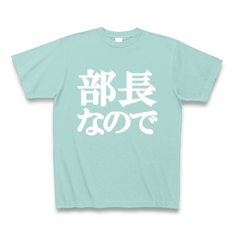 部長なのでTシャツ　type tk ｜Tシャツ Pure Color Print｜アクア