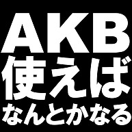 AKB使えばなんとかなる Tシャツ　−AKB様様ですね−　type tk