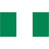 ナイジェリアの国旗ー片面プリント