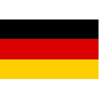 ドイツの国旗ー片面プリント