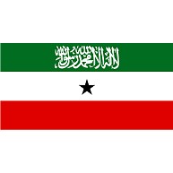 ソマリランドの国旗ー　片面プリント