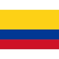 コロンビアの国旗ー　片面プリント
