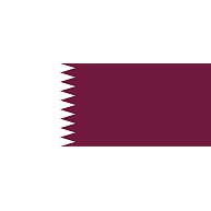 カタールの国旗ー片面プリント