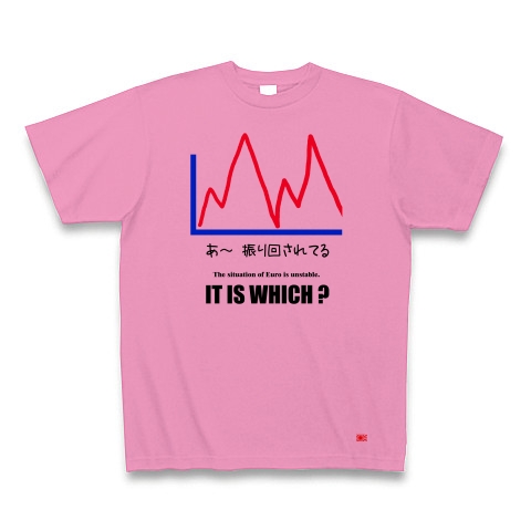 株価乱高下！｜Tシャツ｜ピンク
