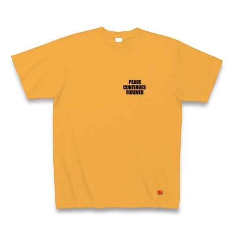 私は平和ボケです。｜Tシャツ｜コーラルオレンジ