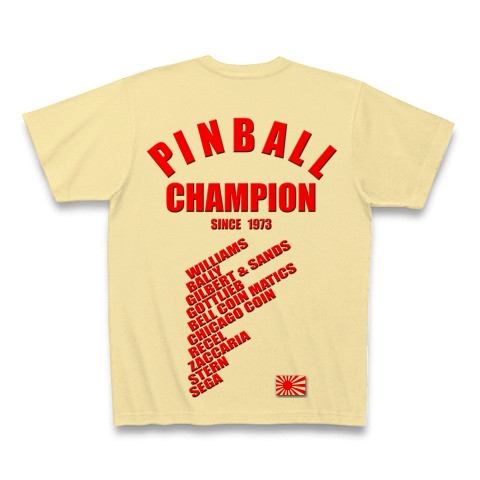 PINBALL CHAMPION SINCE 1973 その１｜Tシャツ｜ナチュラル