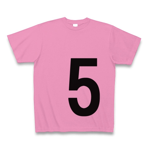 5（数字Tシャツ）｜Tシャツ｜ピンク